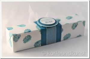 Verpackung mit diagonaler Faltung