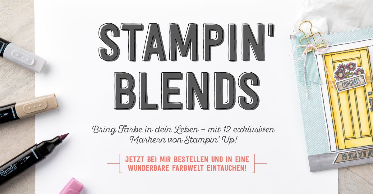 Stampin&rsquo; Blends &ndash; Marker zum Colorieren & Set Farbenfroh