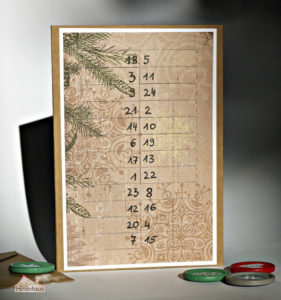 Adventskalender-Karte