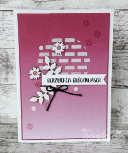 Strukturpaste trifft Designpapier und zu feiern gibt’s auch was