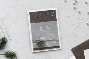 Karte Weihnachtliches Rentier