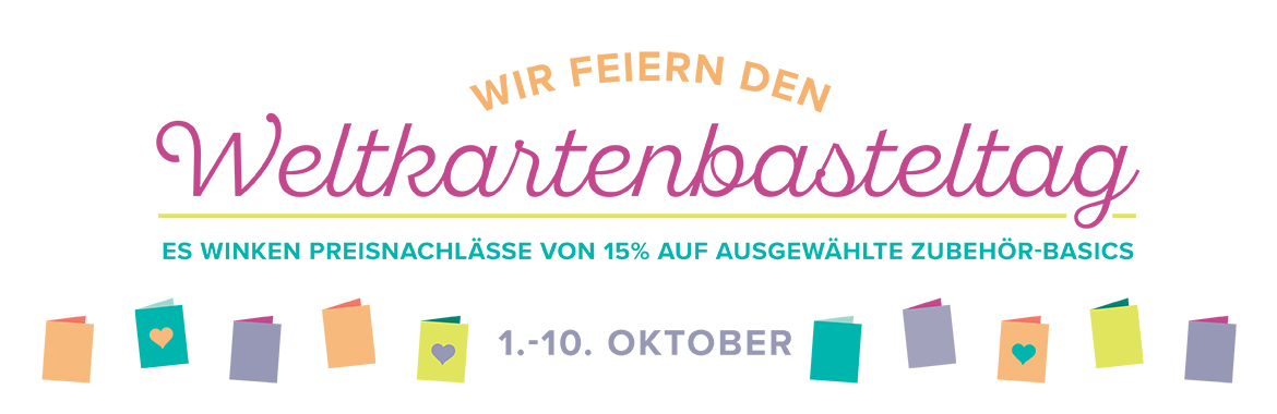Weltkartenbasteltag – 15 % Preisnachlass