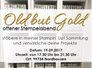 Old but Gold – offener Stempelabend in Nordhausen
