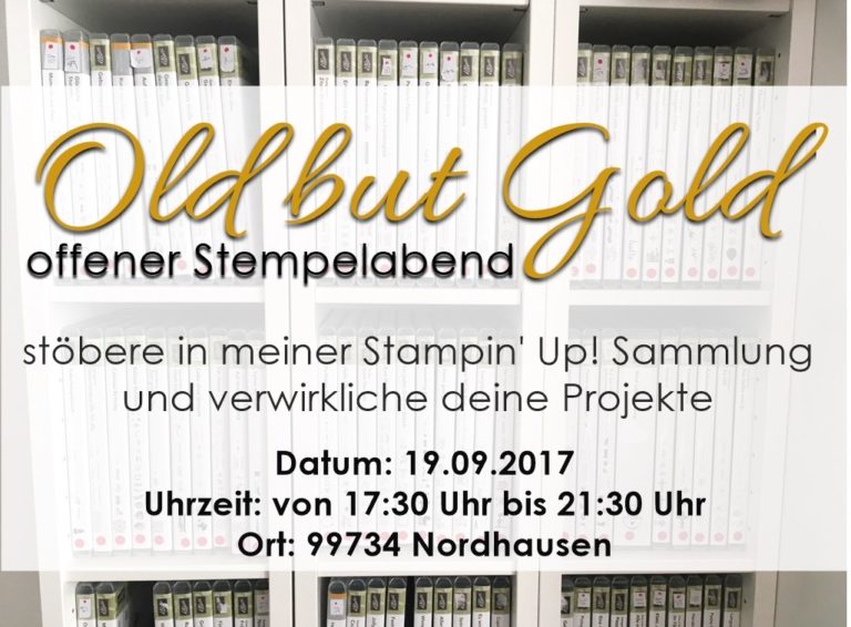 Old but Gold – offener Stempelabend in Nordhausen