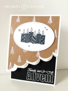 Advents-/Weihnachtskarte in Naturtönen