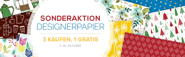 Designerpapier im Oktober: 3 kaufen, 1 gratis!