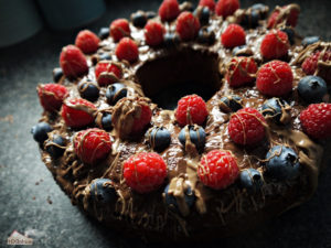 Schoko-Beeren-Kuchen