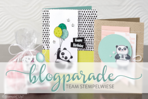 Blogparade: Einfach wunderbar – Blumenkarten in Aquamarin