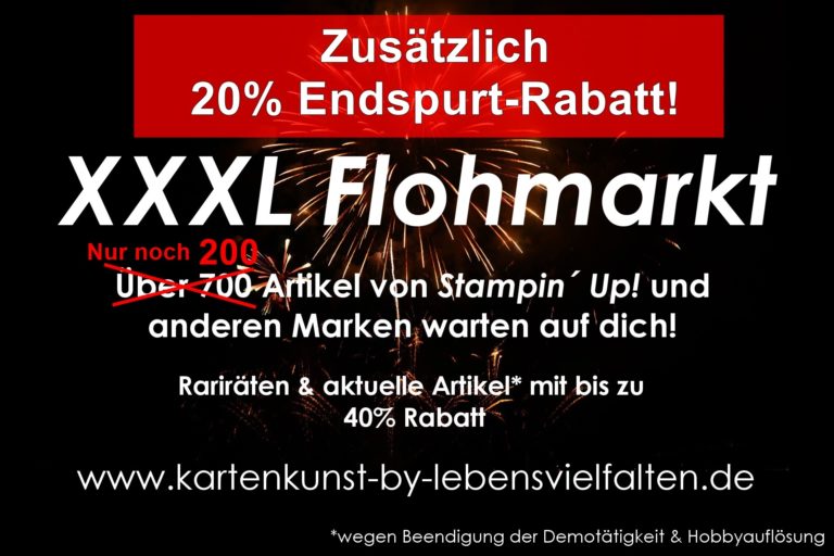 Zusätzlich 20% Rabatt auf den Flohmarkt bis 28.01.2018