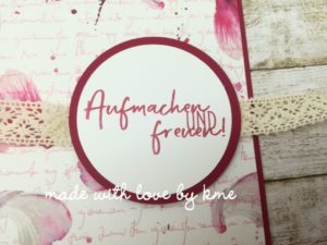 Aufmachen und freuen!