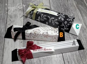 Box ohne Kleben f&uuml;r Stifte, Schokoriegel & Co.