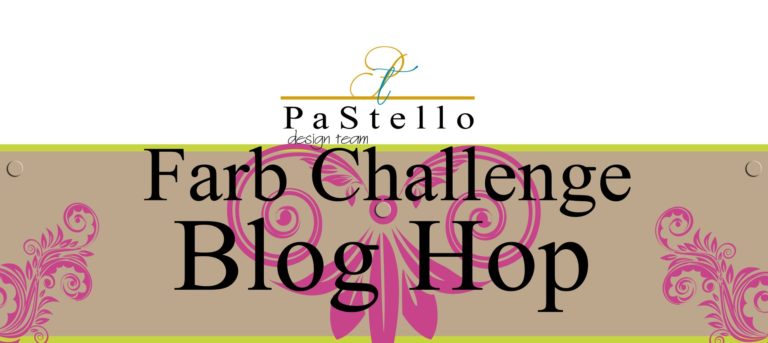 PaStello-BlogHop: Farb-Challenge – Dankeskarte in vorgegebenen Farben