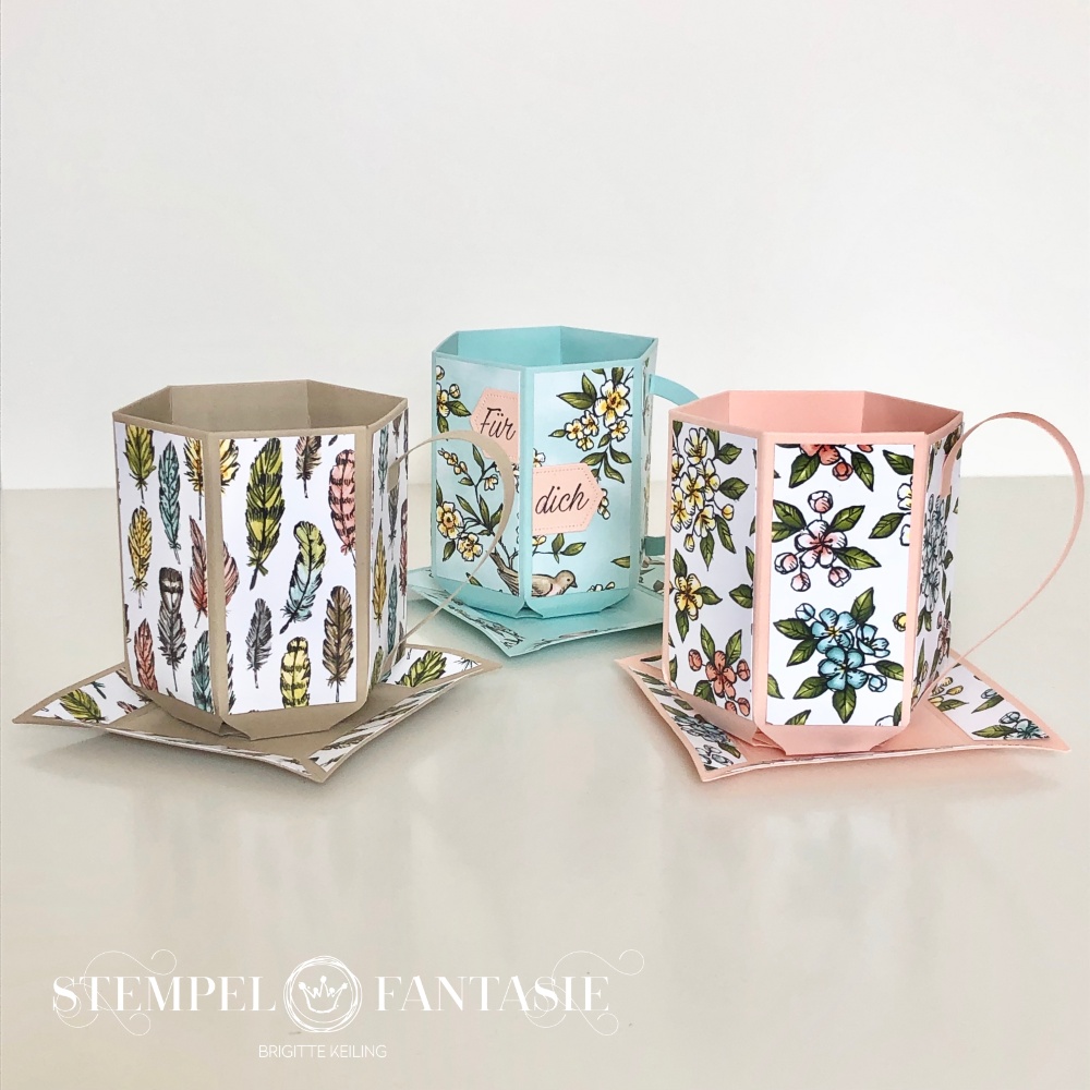 Tasse mit Untertasse inkl. Video-Tutorial