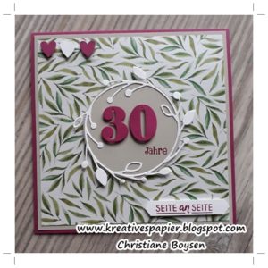 30. Hochzeitstag/ Perlenhochzeit
