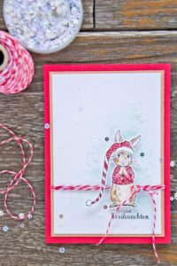 Der kleine Weihnachts-Kuschelhase