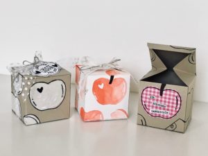 Quadratische Apfel-Box
