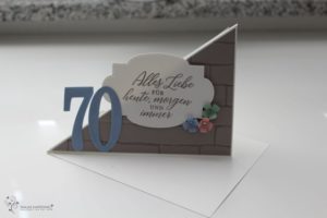 Besondere Karte zum 70. Geburtstag