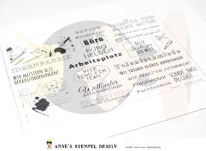 Neu! Stempelsets für den Arbeits- Büroalltag und Bulletjournals