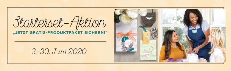 Jetzt einsteigen und dein Stampin Up GRATIS-PRODUKTPAKET + zusätzliches Gratis-Stempelset (nach erfolgreichem Start) sichern