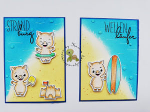 Strand und Meer Hintergründe mit Distress Oxide ++Tutorial++ Video