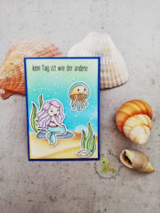 neue ATC mit einer anderen Meerjungfrau von Isabel Cristina Stamps