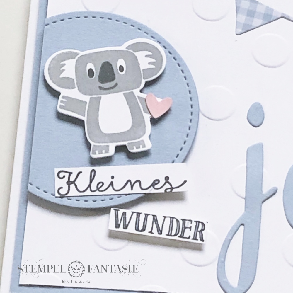 Baby-Karte mit Koala-Bär