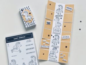 Eine etwas andere Explosions-Box – mit zuckersüßen Zebras und Kurzanleitung