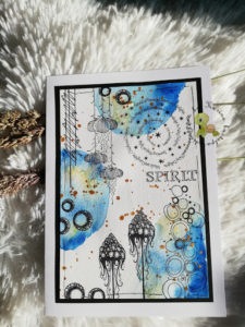 Mixed Media Grußkarte