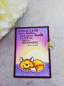 neue ATC mit dem niedlichen Fuchs von Gerda Steiner Designs