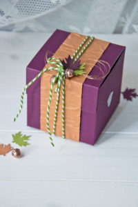Pop-Up-Box in Herbstfarben