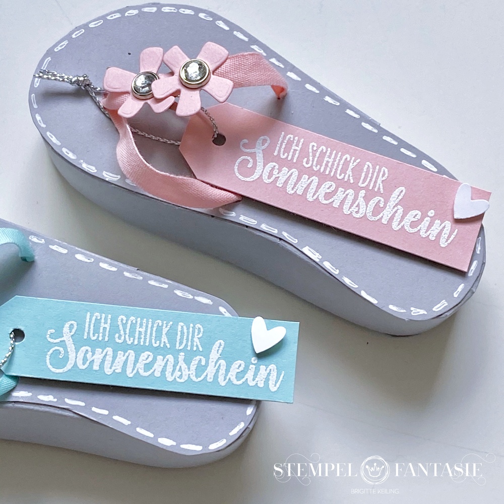 FlipFlop-Boxen als sommerliche Geschenkchen für meine Sammelbesteller – mit Video-Tutorial