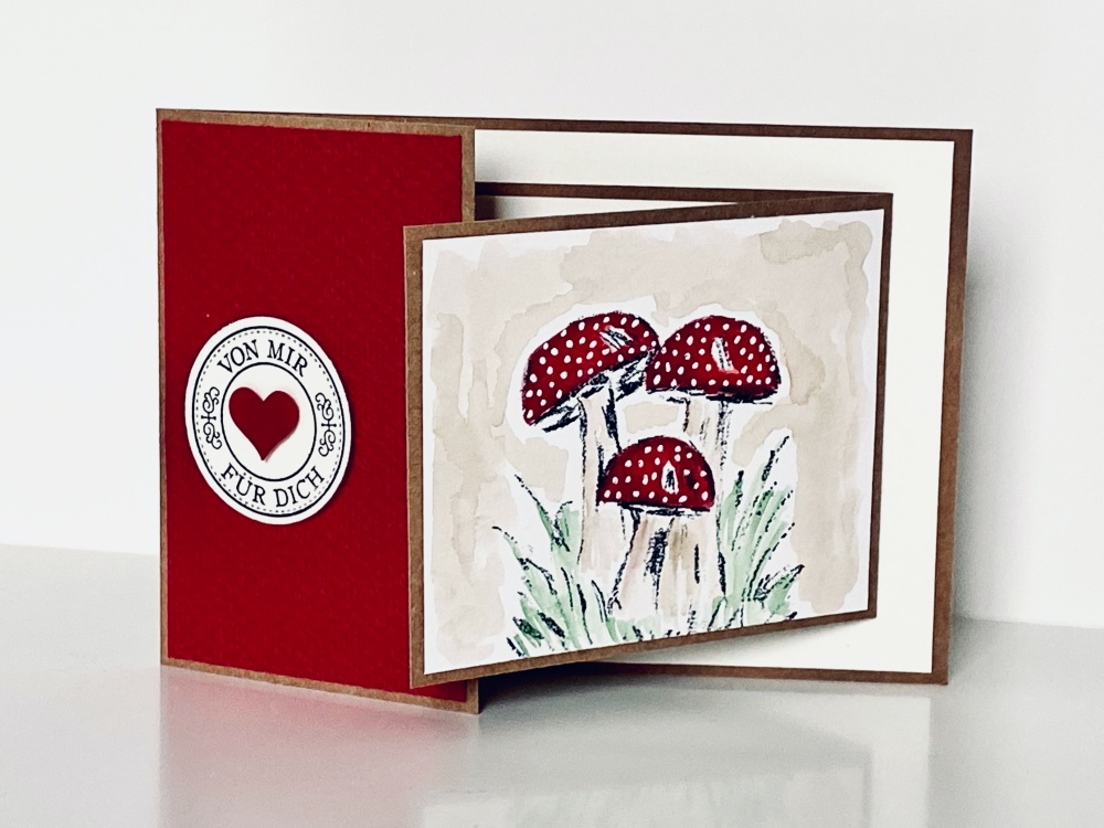 Joy-Fold-Card mit Fliegenpilz – und Video-Tutorial