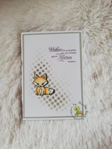 schnelle Grußkarte mit Fuchs