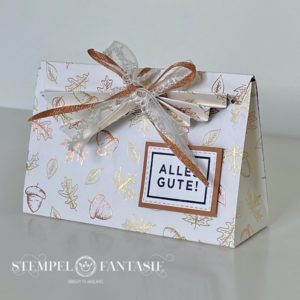 Raffinierte herbstliche Geschenkverpackung