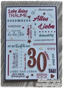 Karte zum 30. Geburtstag