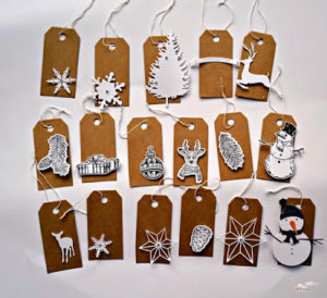 Geschenkanhänger für Weihnachten